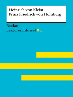 cover image of Prinz Friedrich von Homburg von Heinrich von Kleist